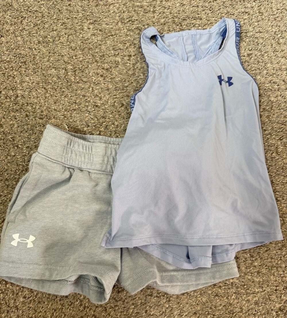 Under Armour Girls Tank Top and Short Set 4T